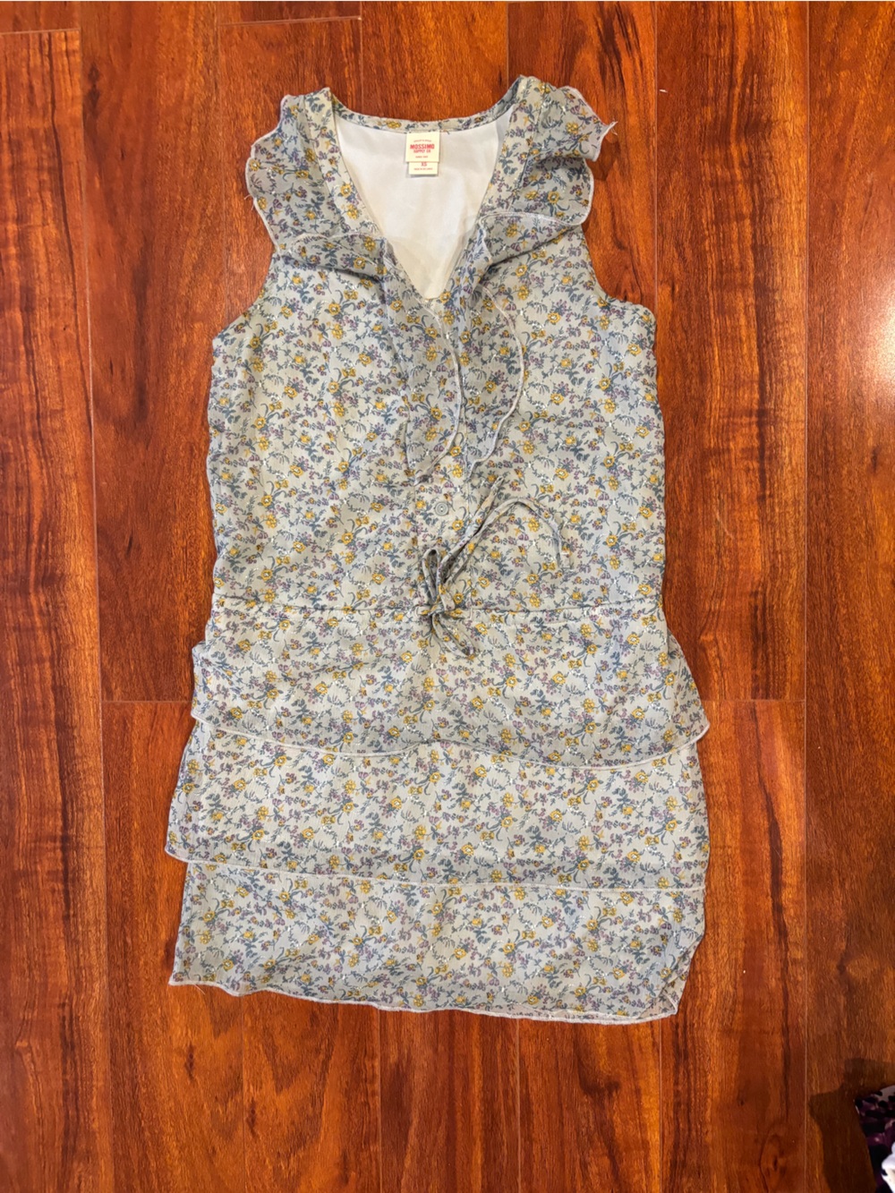 Mossimo Supply Co. floral blue and yellow maxi dress
